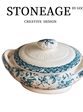 会所位上高档精致陶瓷餐具凉菜冷菜小吃碟带盖拼盘釉下彩意境餐具