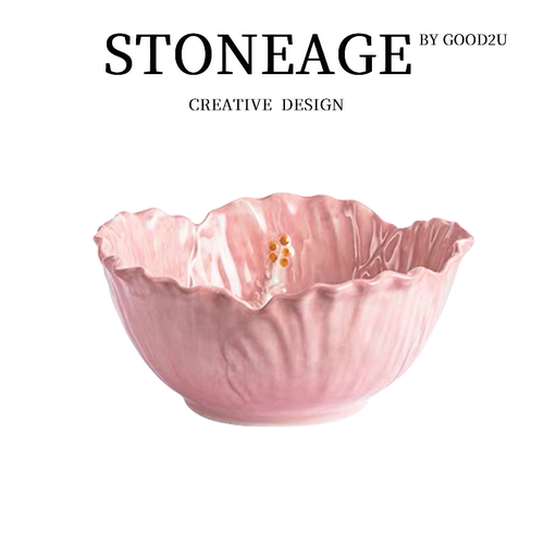 高颜值釉下彩设计师造型炻瓷餐具家用菜盘酸奶燕麦碗甜品碗沙拉盘