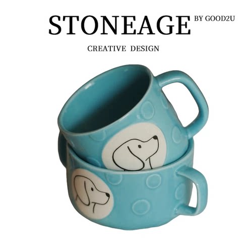 可爱餐具套装陶瓷蓝系家用2025新款高颜值釉下彩乔迁新居婚送礼