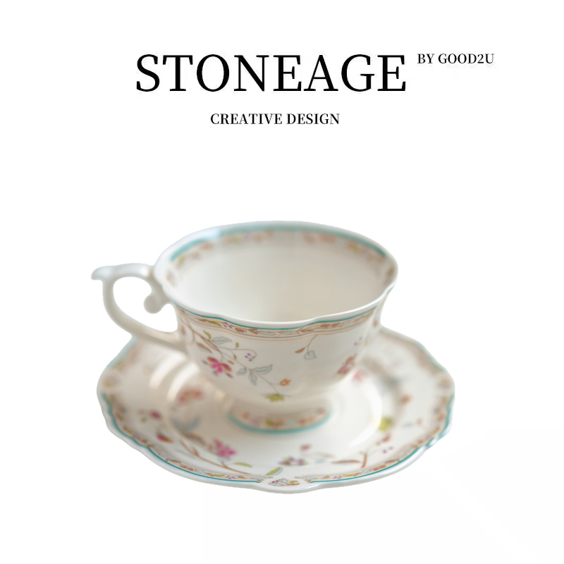 景德镇复古高档咖啡杯套装欧式小奢华陶瓷杯创意田园下午茶具花茶