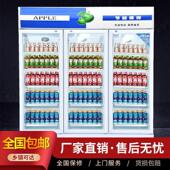 展示柜冷藏冷藏柜超市冰柜商用冰箱单门双门立式 啤酒饮料保鲜冷柜