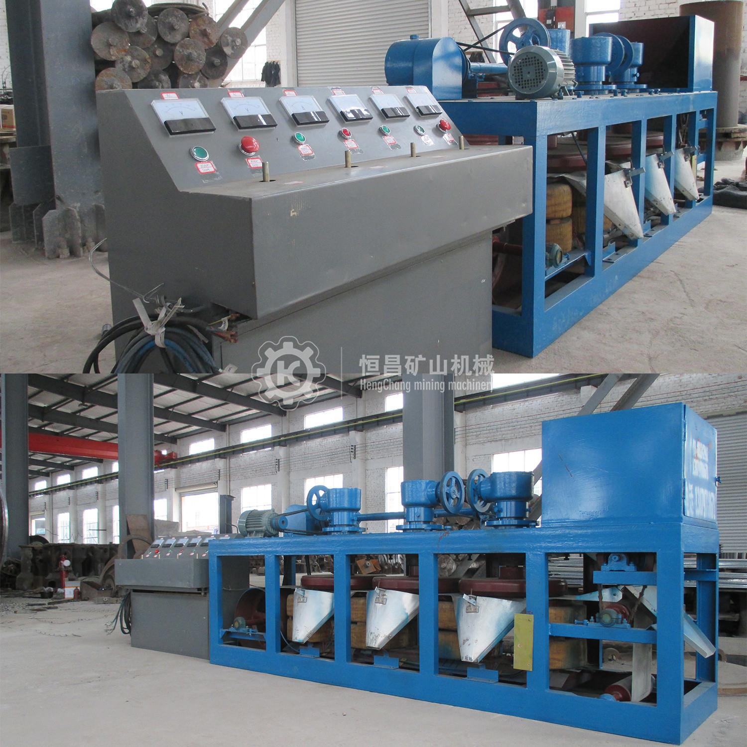 3PC-500三盘干式磁选机 干法选锡型号 金红石分选设备 出口