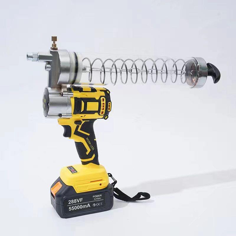 新款锂电池黄油枪24V高压充电式便携无线全自动毛毛虫黄油枪套装