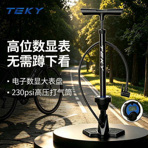 TEKY山地车公路车打气充气筒车载