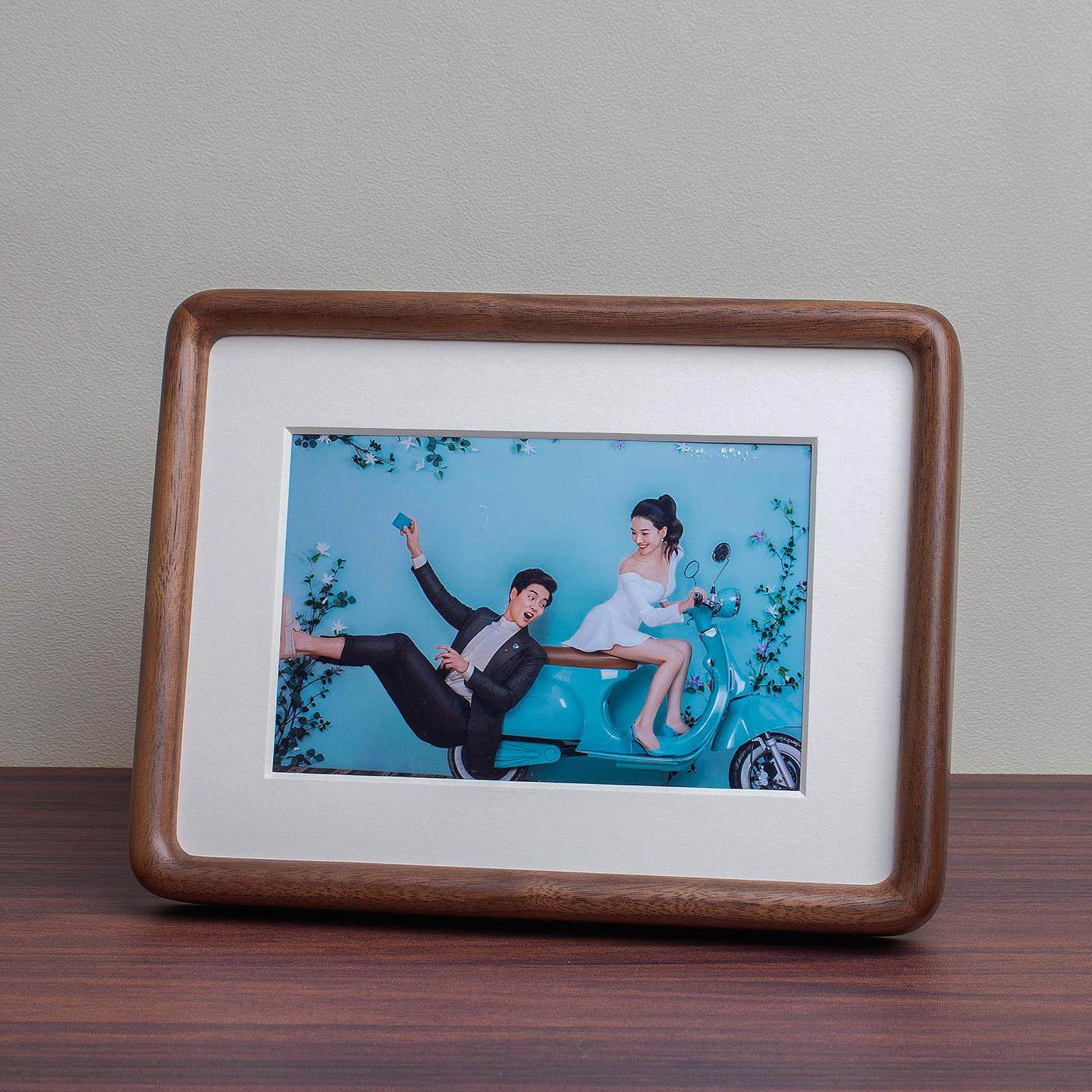 a4圆角相框玻璃实木摆台挂墙空框画 画框中式加洗照片展示8寸10寸,家居饰品,相框/画框,淘宝优惠券,粉丝福利购,淘宝优惠卷