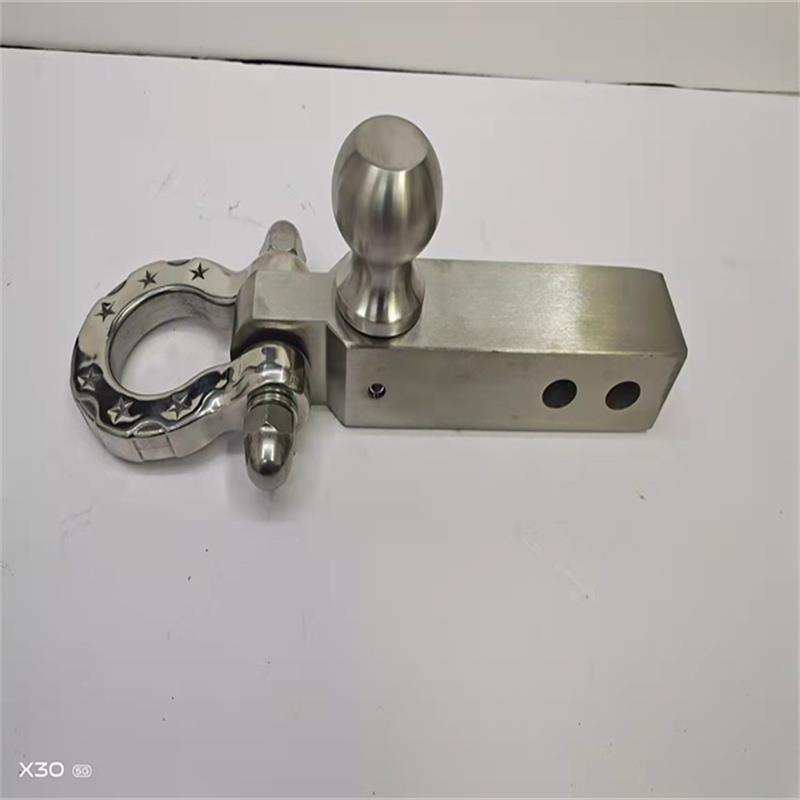 越野车改装拖车钩方口拖车臂汽车后杠拖车球实心U型钩卸扣坦克300