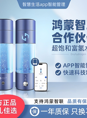 氢稳智联富氢水杯8000ppb水素杯制氢便携电解负离子养生杯礼盒装