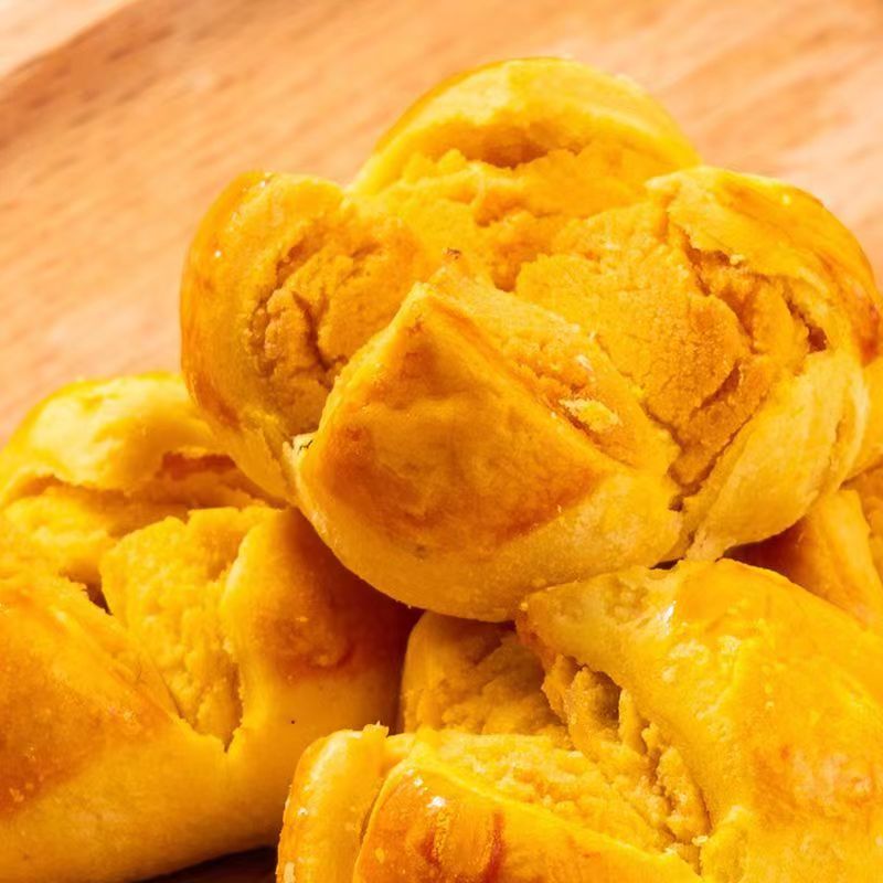 咸蛋黄开 口笑广东特产地方特色咸味零食宫廷糕点小吃早餐速食品
