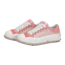 VTVN潮鞋复古高级感情侣板鞋流星系列樱花粉限定帆布鞋