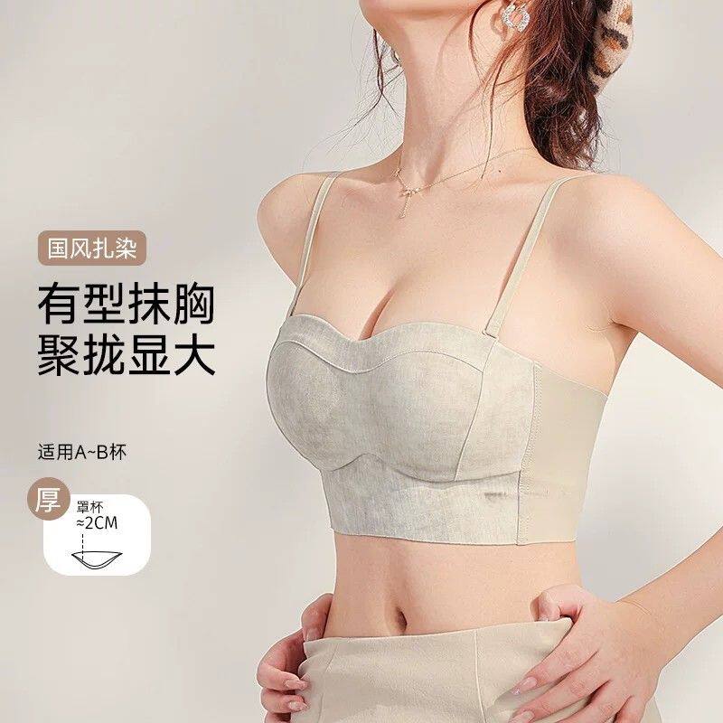 抹胸内衣女款小胸聚拢显大薄款2026防走光裹胸无痕调整型文胸胸罩