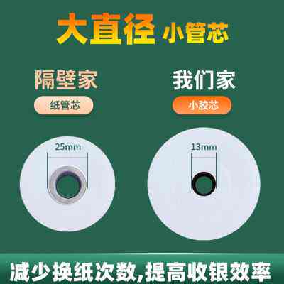 促销易联云 打印纸57×50外卖打印机专用热敏纸白纸外卖订单超市