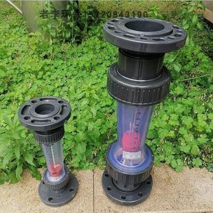 法兰式LZS80/100/125/150浮子流量计 塑料管道式液体水转子流量计