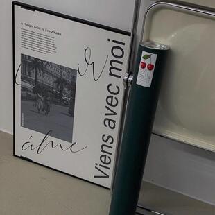 韩系ins风咖啡厅服装店装饰画北欧黑白字母挂画卧室客厅斗柜摆件