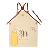 牛仔餐厅美甲咖啡师奶茶花店帆布围裙时尚 定制logo纹身师工作服