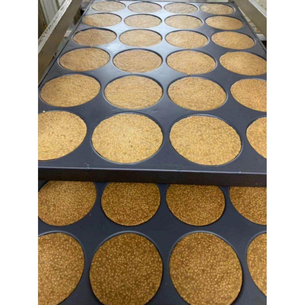 商用24连圆芝麻饼模具不沾芝麻瓦片芝麻薄脆杏仁饼烤盘8厘米9厘米