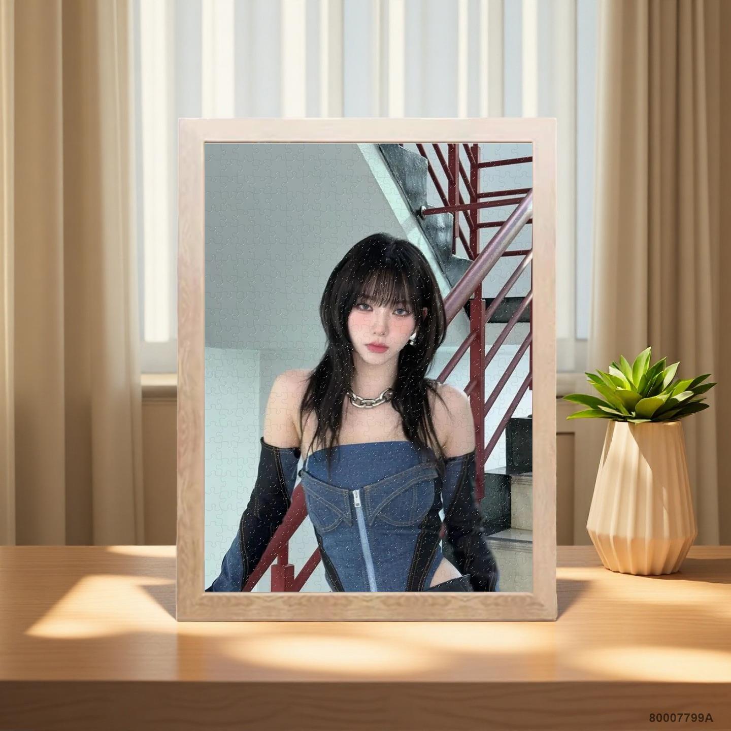 柳智敏周边拼图木质带框儿童益智玩具摆件解压礼物送闺蜜创意礼物
