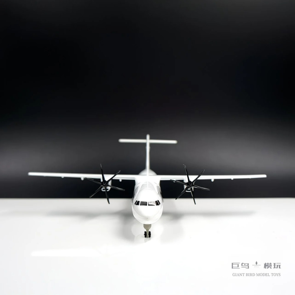 日航123号班机ATR-420合金仿真飞机模型带轮子支架
