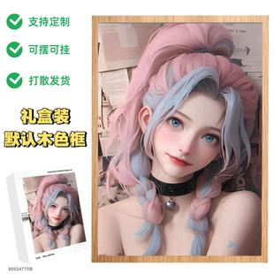 金克丝手办周边1000片拼图积木相框挂墙桌面摆件解压生日礼物