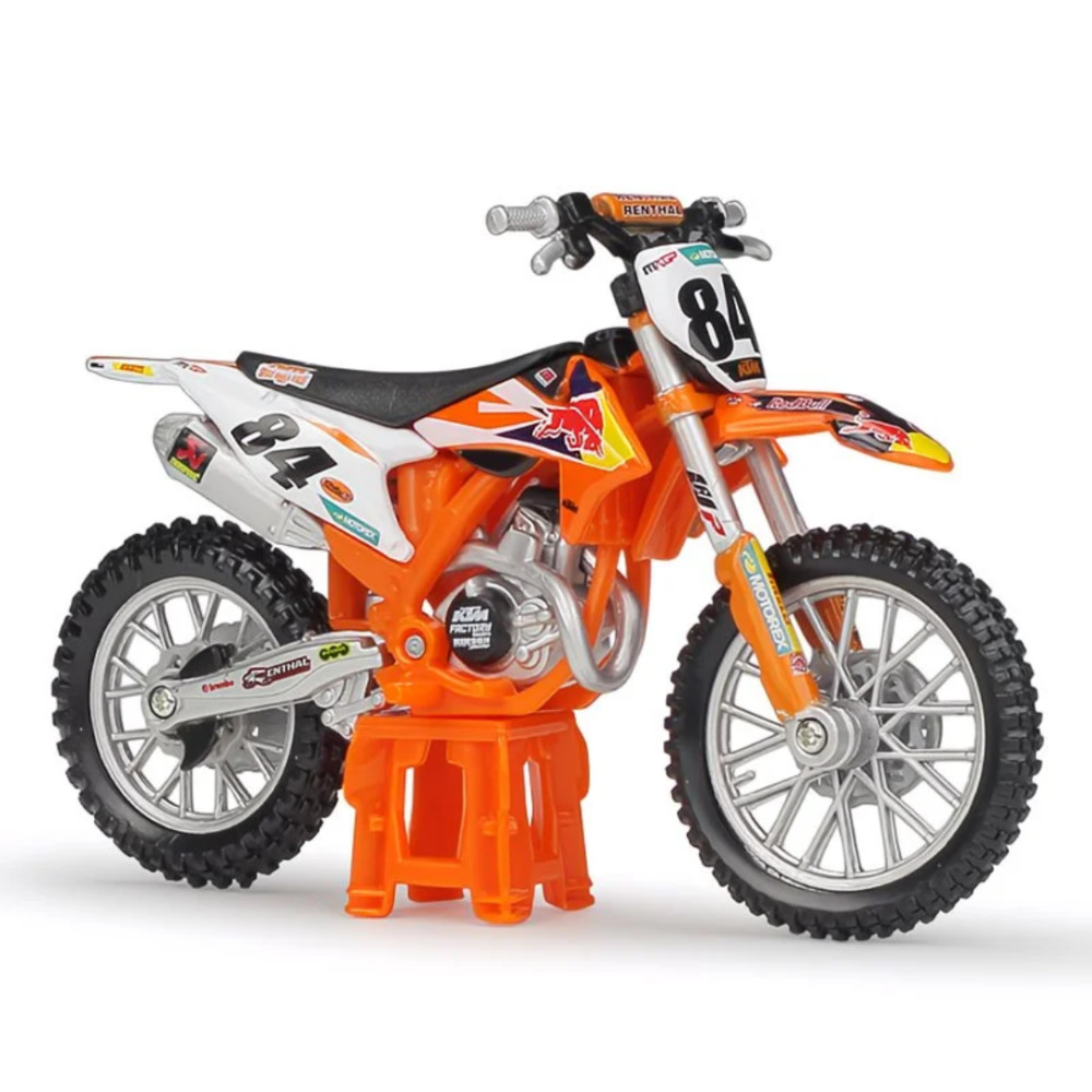 合金成品模型1:18KTM450 SX-F越野赛车仿真摩托车达喀尔拉力赛收