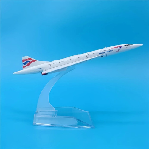 协和飞机模型1/144英航法航合金客机14厘米收藏展示模型