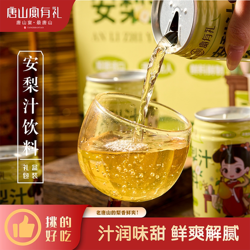 唐山宴唐山特产安梨汁过节送礼饮料即食罐装礼盒装节日河北特产