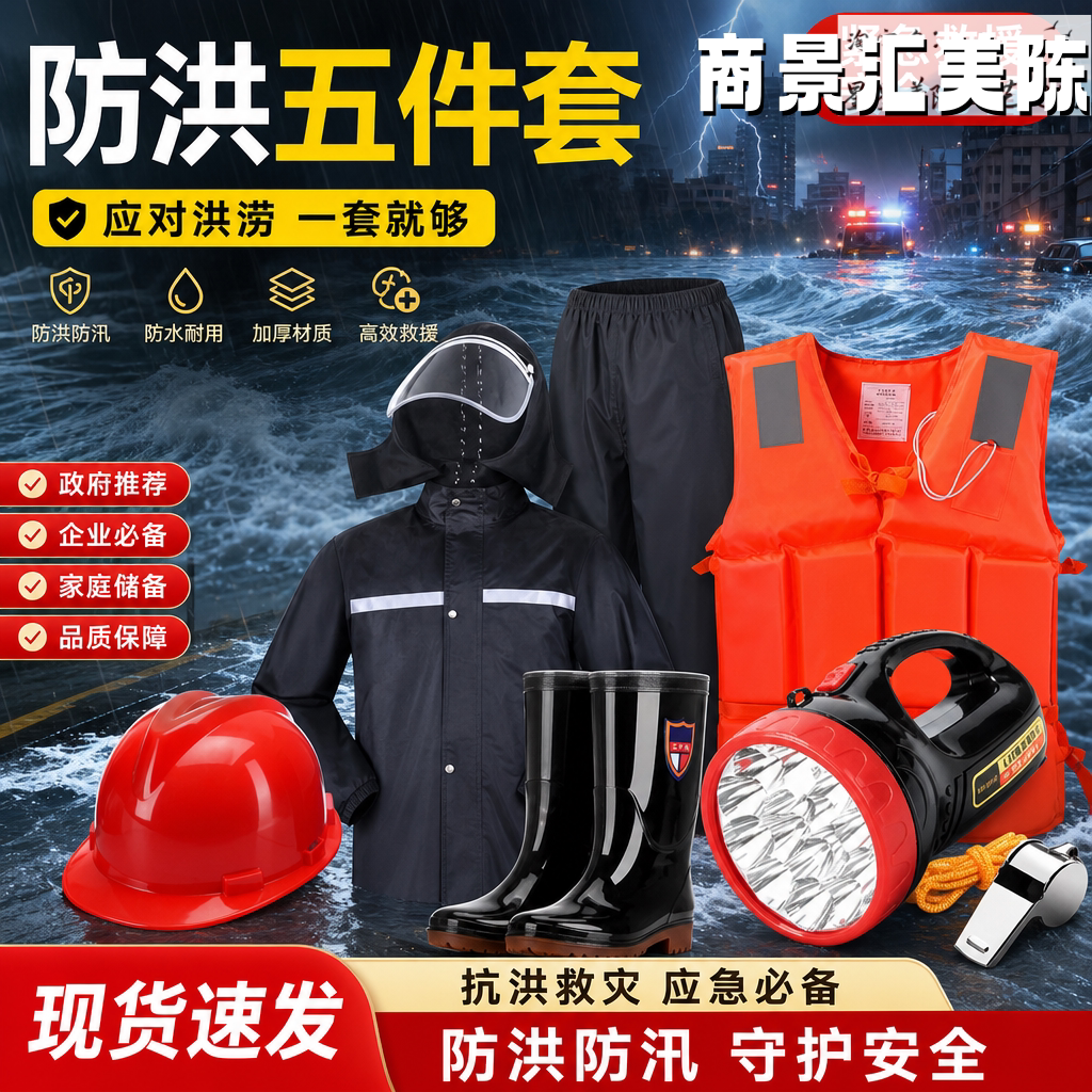 防汛抗洪抢险救援五小件应急包