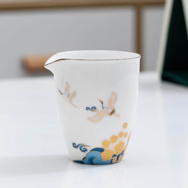 珐琅薄胎白瓷公道杯陶瓷分茶器家用过滤茶海匀杯公杯茶道配件,餐饮具,公道杯,淘宝优惠券,粉丝福利购,淘宝优惠卷