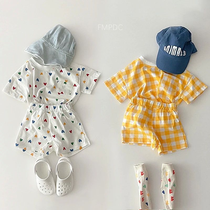 Summer Kids 2023 Korean Clothing Outfit New Toddler Kids Pol