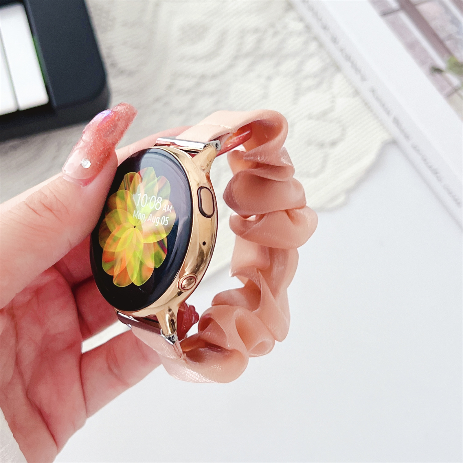 适用苹果表带三星watch65华为GT4 fit3冰丝发圈弹力一加2Vivo可爱,智能设备,智能手表手环表带/腕带,淘宝优惠券,粉丝福利购,淘宝优惠卷