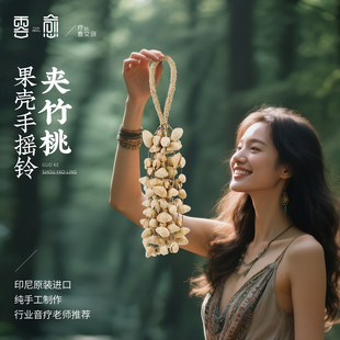 云愈天然果壳摇铃手工果壳疗愈乐器瑜伽果实摇铃治愈植物果壳