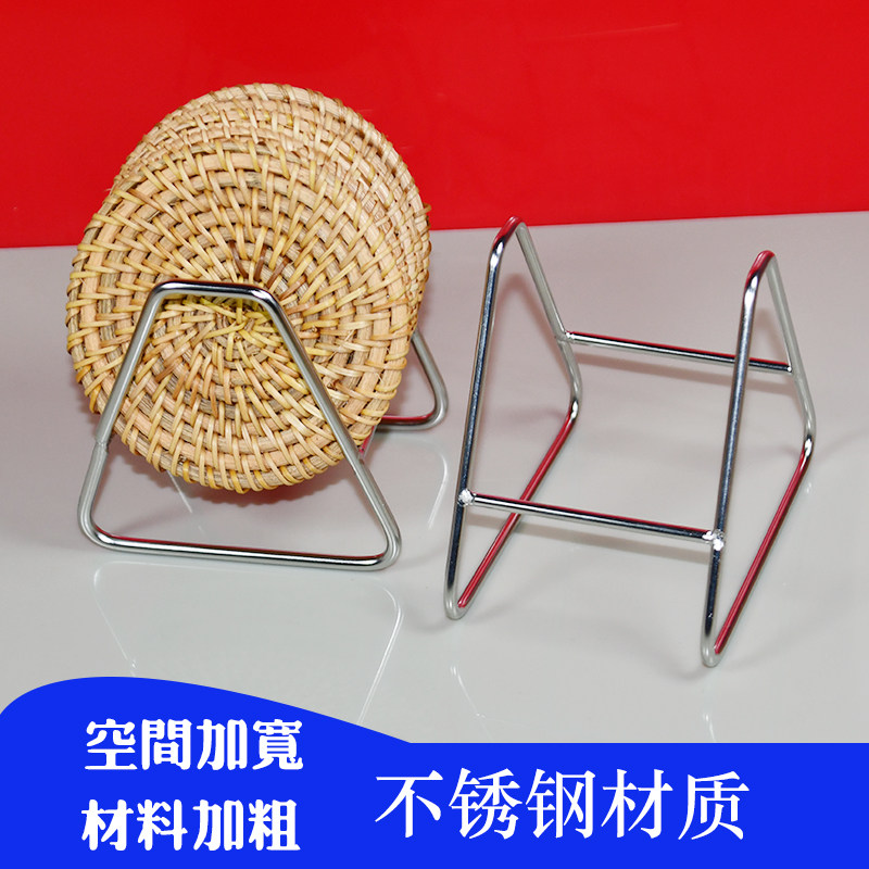 实心不锈钢餐桌垫防烫锅垫碗垫子餐盘耐高温餐杯垫圆形吐骨盘支架