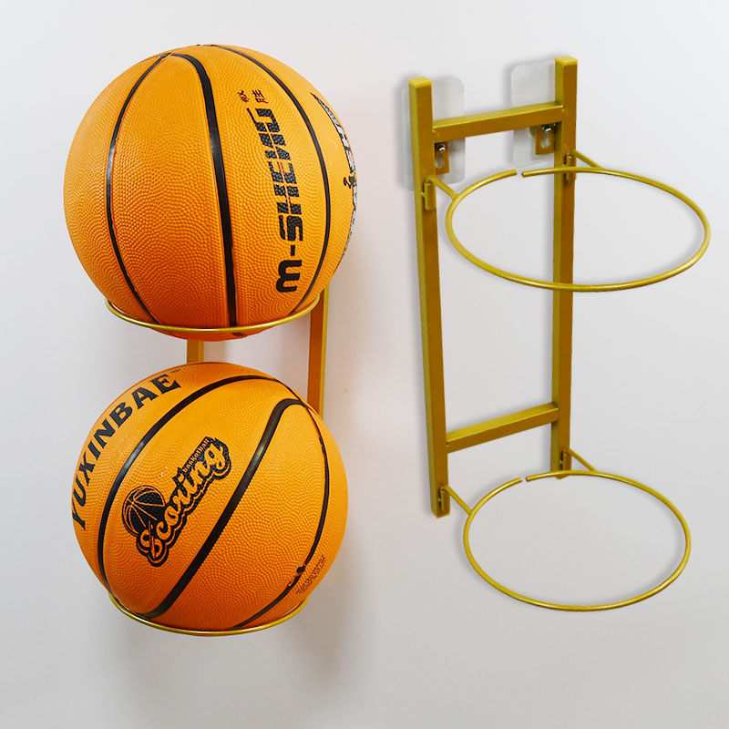免打孔墙壁壁挂球架简约好看篮球架学校儿童球收纳框家用排足球架
