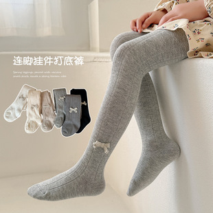 袜女童打底裤 公主可爱宝宝袜子 春秋蝴蝶结儿童连裤 2026新款
