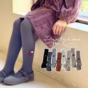 韩版 袜女童高弹儿童打底袜a类春秋薄款 宝宝裤 袜女孩连脚外穿 连裤