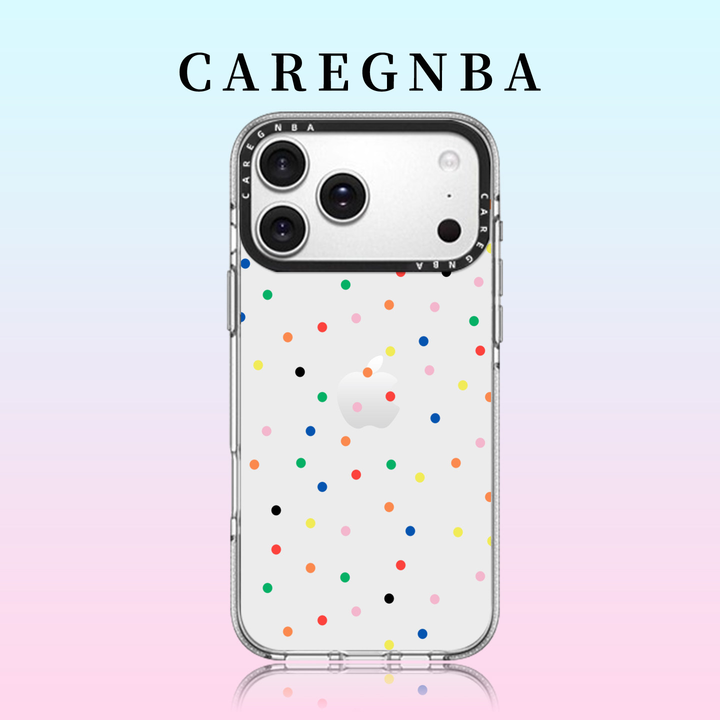 CAREGNBA联名糖果波点适用iPhone17ProMax手机壳苹果16plus透明15pro亚克力14全包13防摔12高级感11磁吸女生