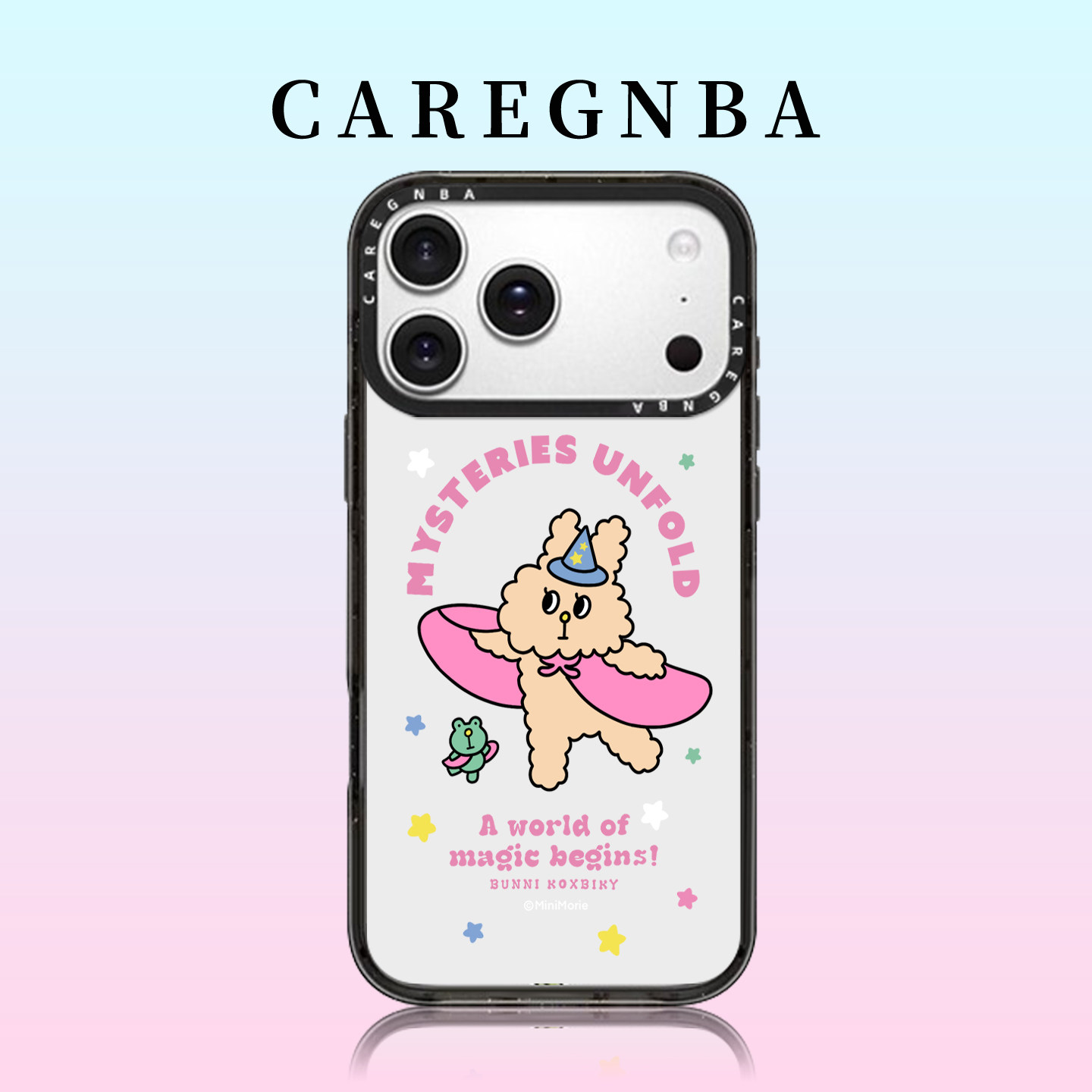 CAREGNBA小兔魔法珍妮适用苹果17ProMax手机壳新款iPhone16pro亚克力15plus可爱14小众高级感12防摔11创意13