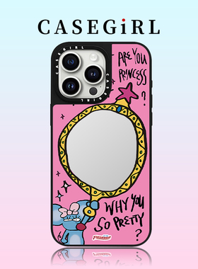 CASEGIRL联名TIPSEVEN韩火火同款适用苹果17ProMax手机壳iPhone16pro磁吸15plus镜面14防摔13全包12网红11女