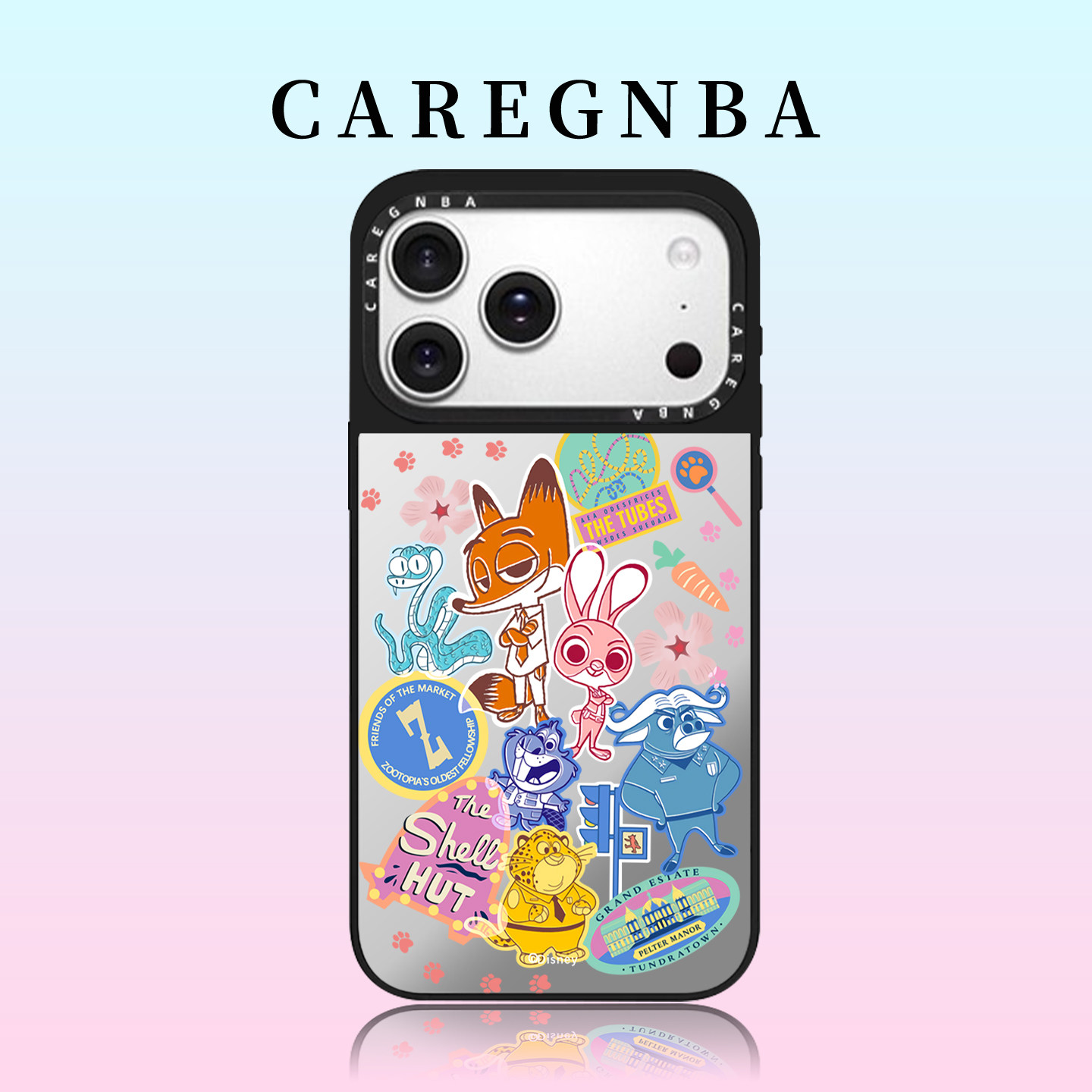 CAREGNBA联名疯狂动物城尼克朱迪适用苹果17ProMax手机壳iPhone16pro相机按键全包15plus防摔14磁吸13女12/11