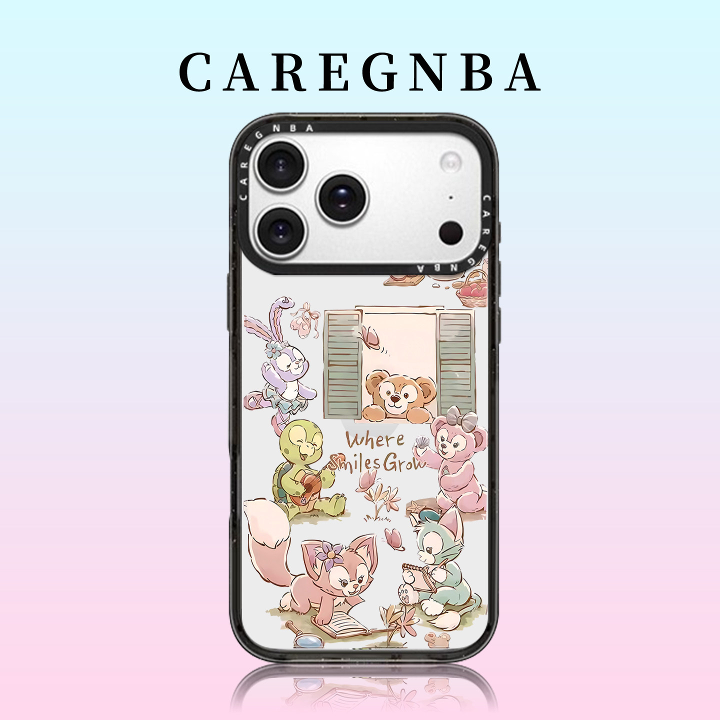 CAREGNBA卡通达菲家族适用苹果17ProMax手机壳新款iPhone16pro磁吸15plus超好看14可爱13全包ai按键12女11XR