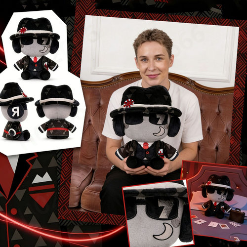 跨境新款roblox forsaken Chance 2.0 Plush毛绒玩具七字公仔玩偶