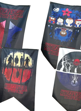 怪奇物语胸针StrangerThings Season4地狱火俱乐部钥匙扣徽章大旗