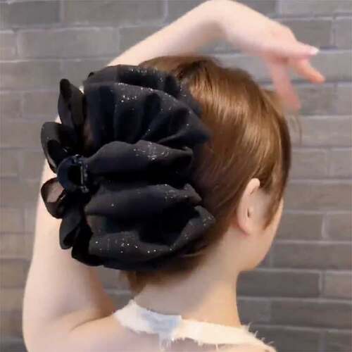 云朵双面泡泡显发量高级感抓夹女
