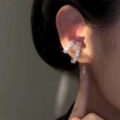 甜酷风柳叶无耳洞耳骨夹耳夹女小众设计感简约时尚 耳饰2025新爆款