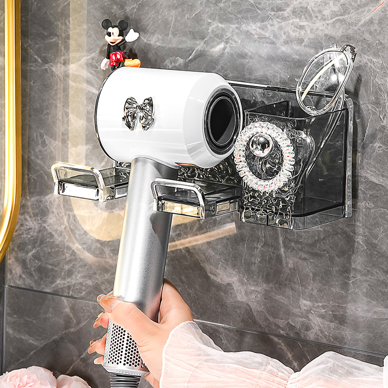 卫生间吹风机支架置物架免打孔懒人挂架吹风机架收纳架风筒电吹风