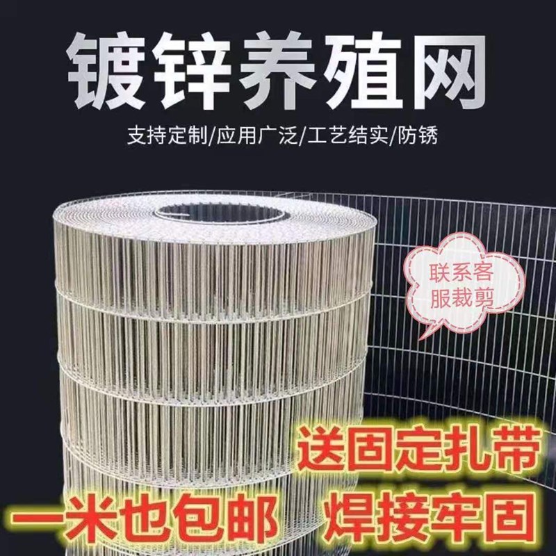 镀锌围栏钢丝网网格隔离网养殖网防护栏铁丝网阳台鸟笼兔笼加粗