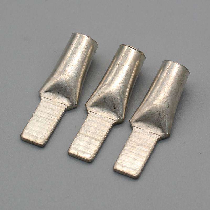 C45冷压接线端子铜鼻子鸭嘴型压插片铜线耳空开线压线鼻50平10只