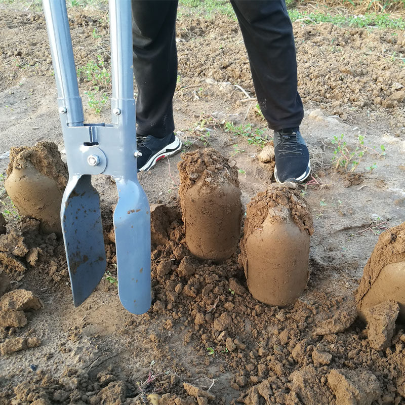 移苗器挖苗移栽器打电线杆洞工具掏洞提土挖线杆坑神器夹锹对锨