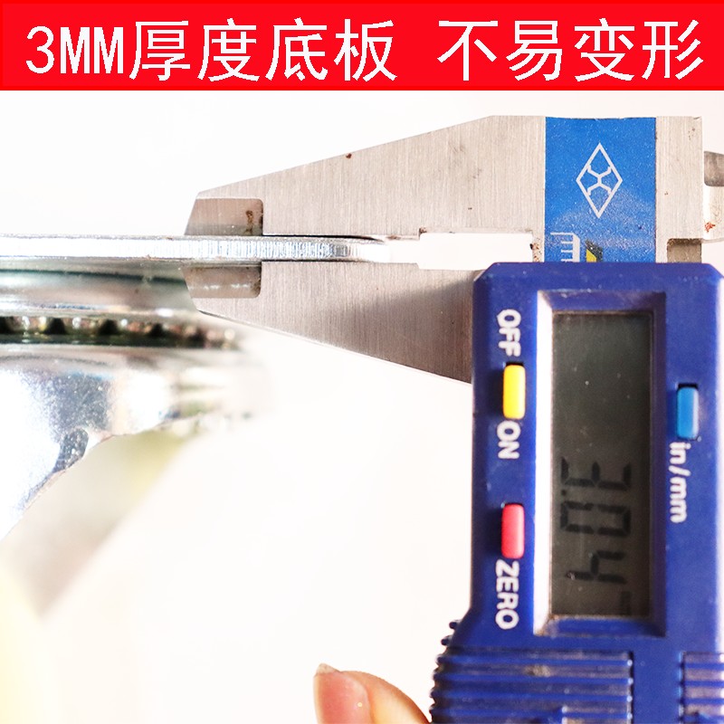 脚轮2.5寸3寸4寸5寸重型白尼龙万向轮带刹车工业滑轮手推车转向轮