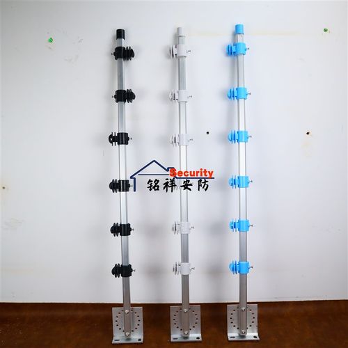 围栏围墙电网电子围栏配件中间过线杆玻璃纤维支撑杆4-6线套装