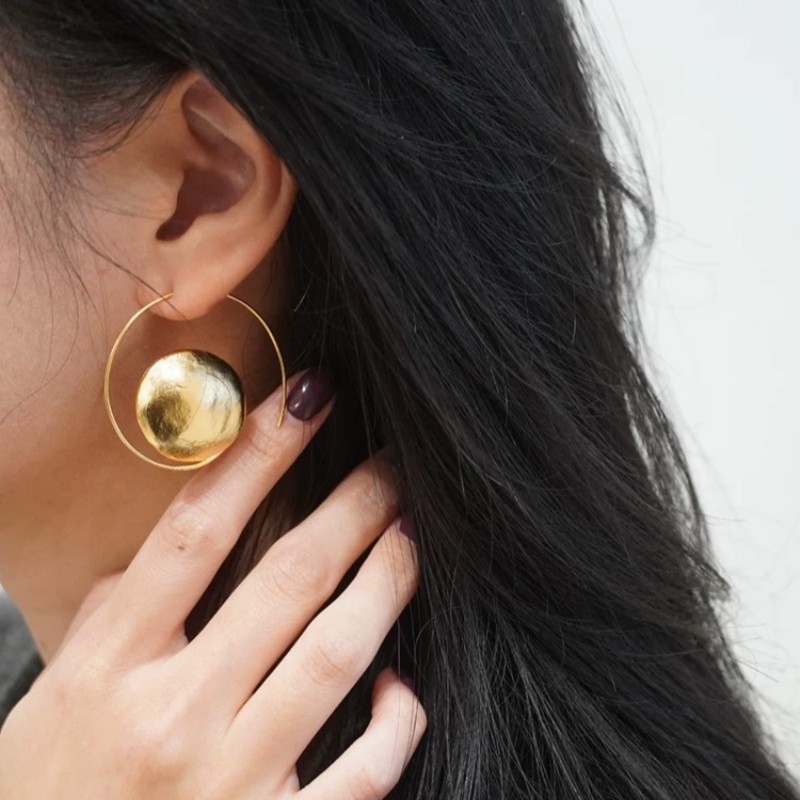 通勤百搭日月不对称耳环女轻奢小众设计高级耳钉独特气质夸张耳饰,饰品/流行首饰/时尚饰品新,耳环,淘宝优惠券,粉丝福利购,淘宝优惠卷